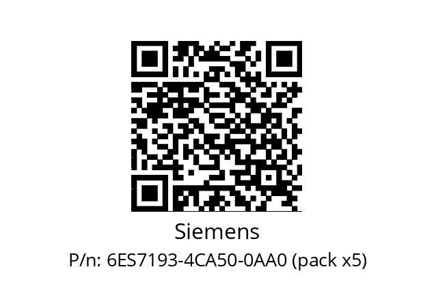   Siemens 6ES7193-4CA50-0AA0 (pack x5)