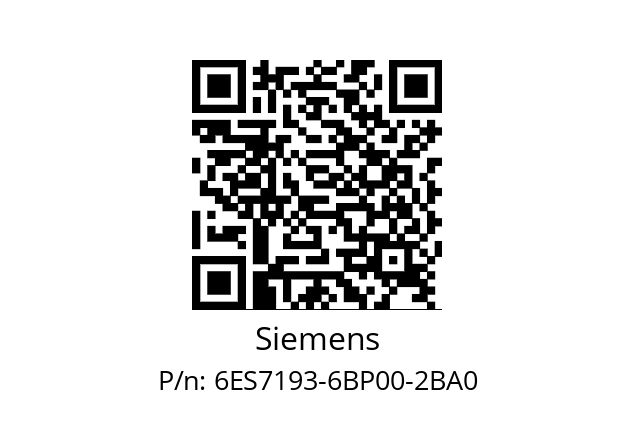   Siemens 6ES7193-6BP00-2BA0