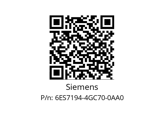   Siemens 6ES7194-4GC70-0AA0