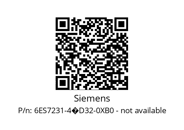   Siemens 6ES7231-4�D32-0XB0 - not available