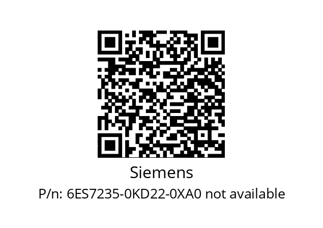   Siemens 6ES7235-0KD22-0XA0 not available