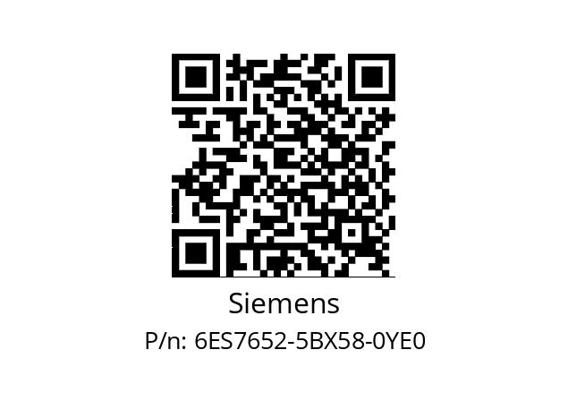   Siemens 6ES7652-5BX58-0YE0