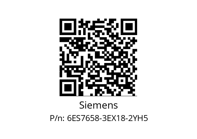   Siemens 6ES7658-3EX18-2YH5