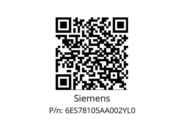   Siemens 6ES78105AA002YL0