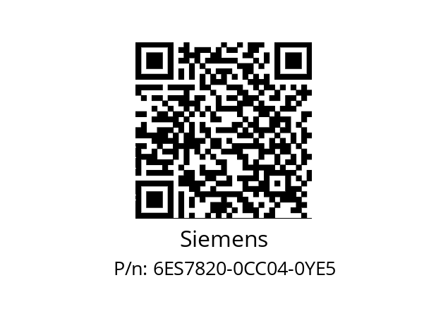   Siemens 6ES7820-0CC04-0YE5