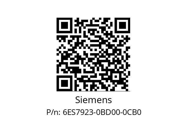   Siemens 6ES7923-0BD00-0CB0