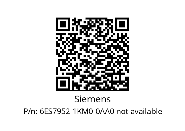   Siemens 6ES7952-1KM0-0AA0 not available