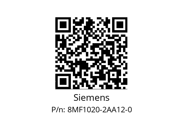   Siemens 8MF1020-2AA12-0