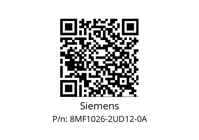   Siemens 8MF1026-2UD12-0A