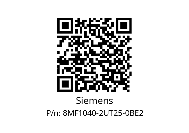   Siemens 8MF1040-2UT25-0BE2