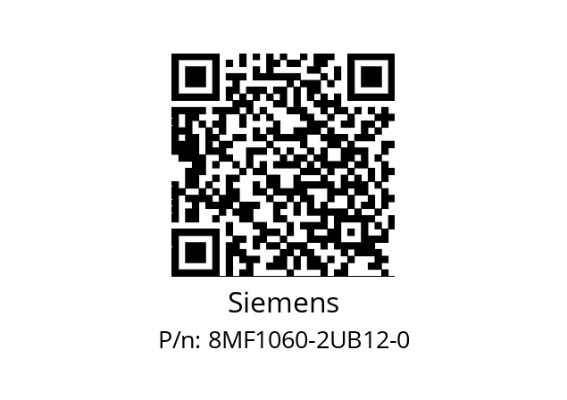   Siemens 8MF1060-2UB12-0