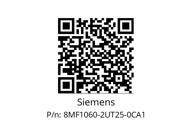   Siemens 8MF1060-2UT25-0CA1