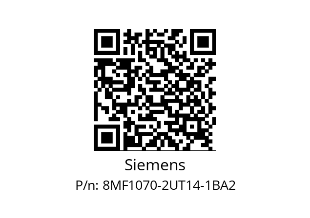   Siemens 8MF1070-2UT14-1BA2