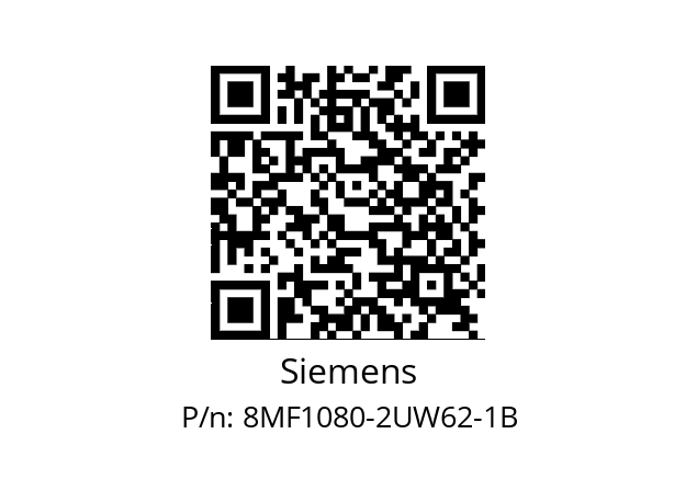   Siemens 8MF1080-2UW62-1B