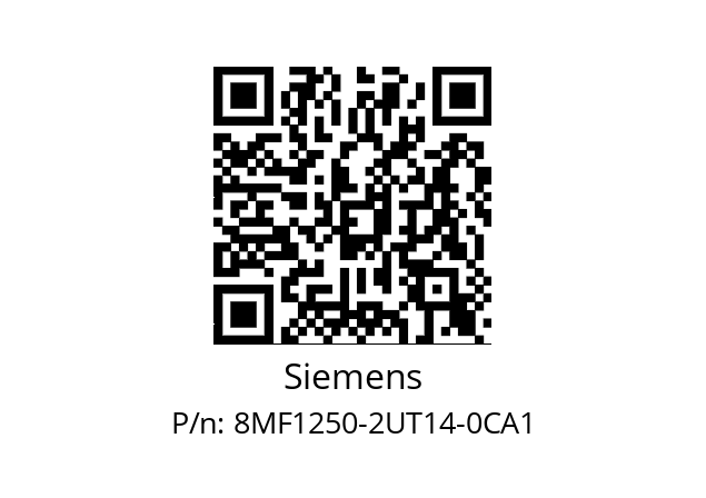   Siemens 8MF1250-2UT14-0CA1