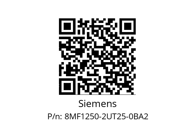   Siemens 8MF1250-2UT25-0BA2