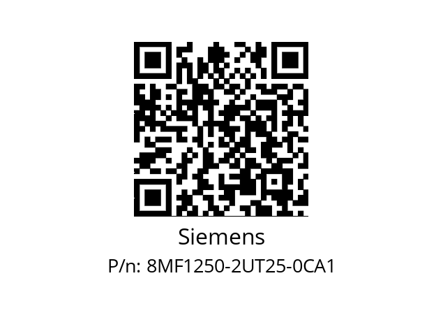   Siemens 8MF1250-2UT25-0CA1