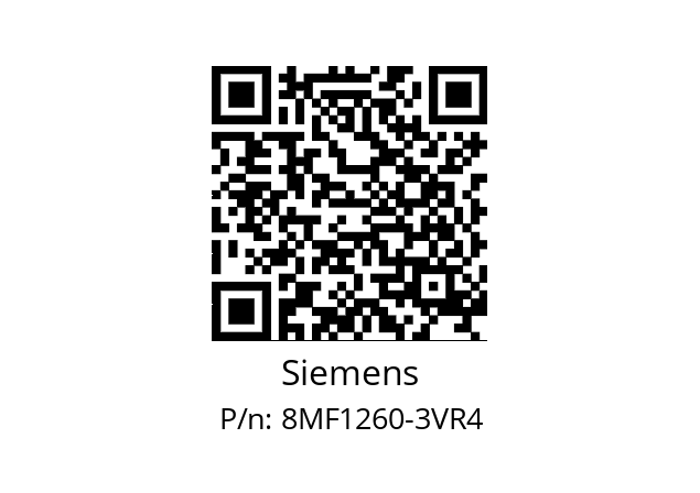   Siemens 8MF1260-3VR4