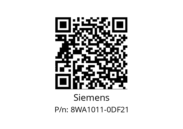   Siemens 8WA1011-0DF21