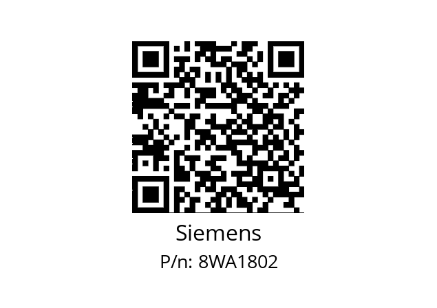   Siemens 8WA1802