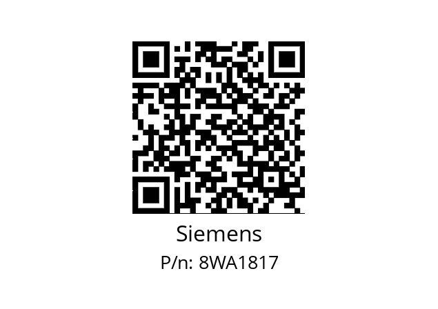   Siemens 8WA1817