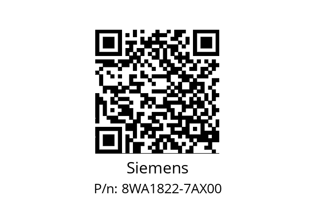   Siemens 8WA1822-7AX00