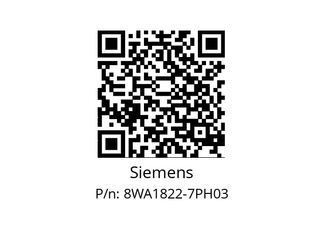   Siemens 8WA1822-7PH03