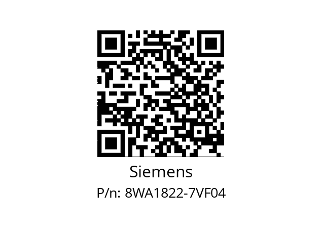   Siemens 8WA1822-7VF04