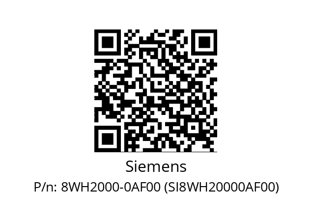   Siemens 8WH2000-0AF00 (SI8WH20000AF00)