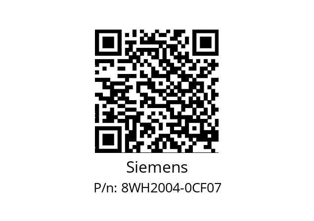   Siemens 8WH2004-0CF07