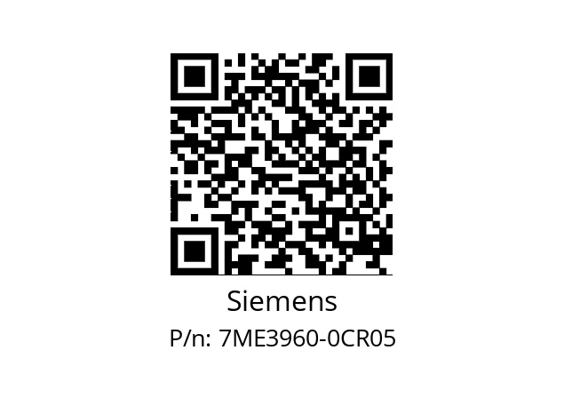   Siemens 7ME3960-0CR05