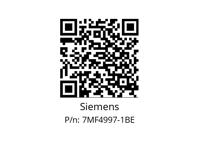   Siemens 7MF4997-1BE