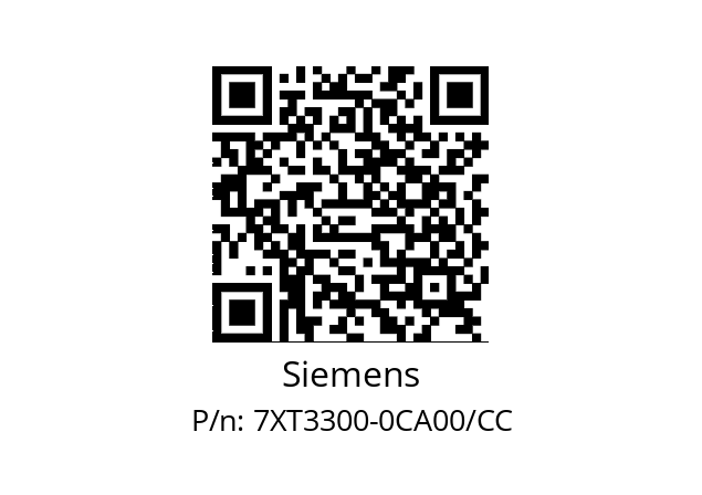   Siemens 7XT3300-0CA00/CC