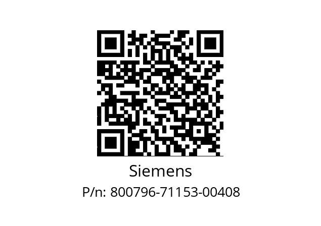   Siemens 800796-71153-00408