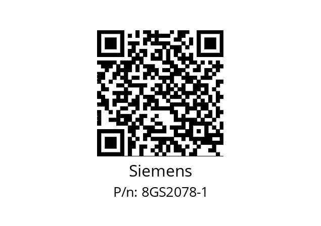   Siemens 8GS2078-1