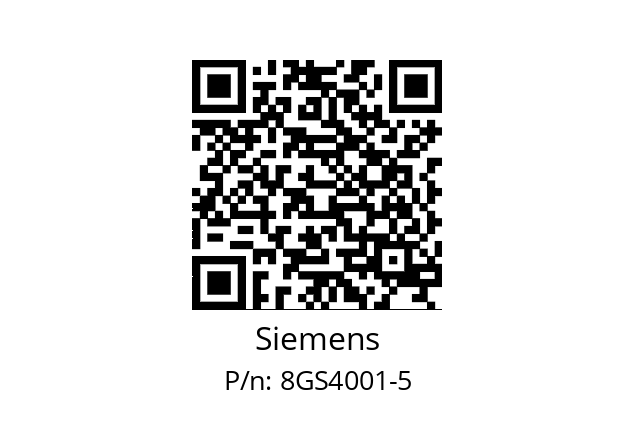   Siemens 8GS4001-5