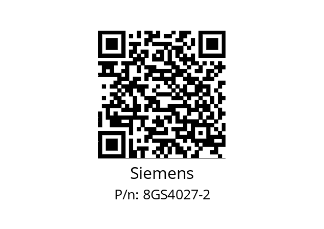   Siemens 8GS4027-2