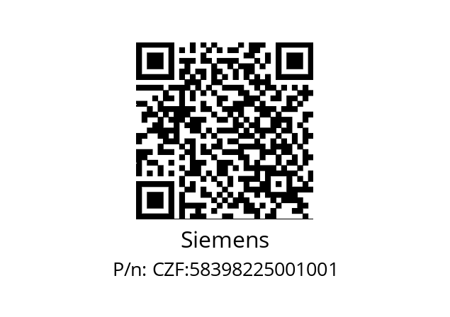   Siemens CZF:58398225001001