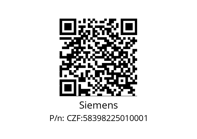   Siemens CZF:58398225010001