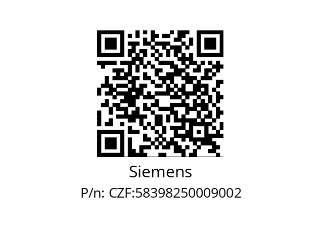   Siemens CZF:58398250009002