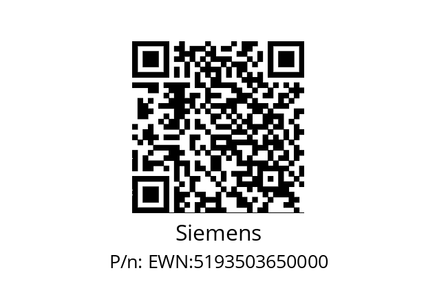   Siemens EWN:5193503650000