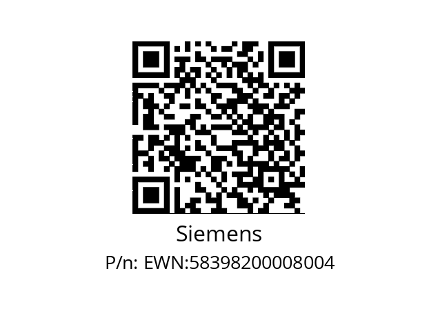   Siemens EWN:58398200008004