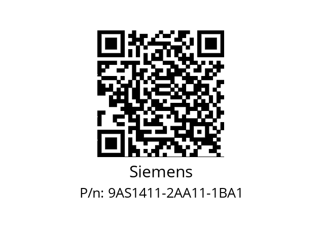   Siemens 9AS1411-2AA11-1BA1