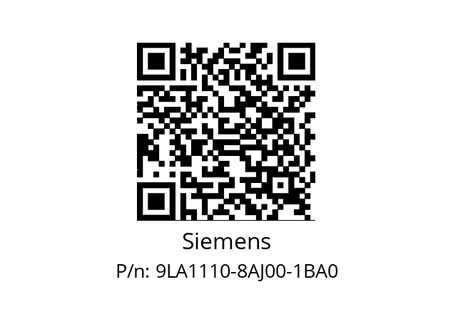   Siemens 9LA1110-8AJ00-1BA0