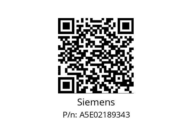   Siemens A5E02189343