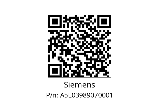   Siemens A5E03989070001