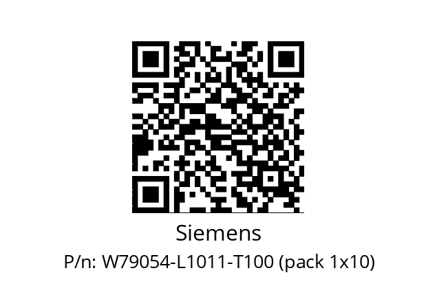   Siemens W79054-L1011-T100 (pack 1x10)