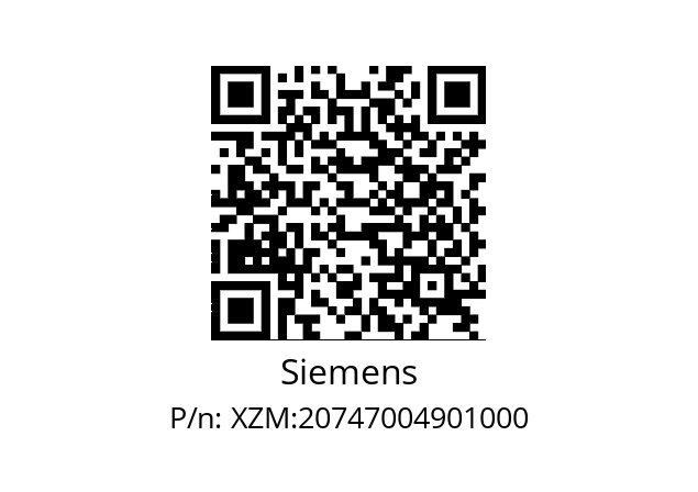   Siemens XZM:20747004901000