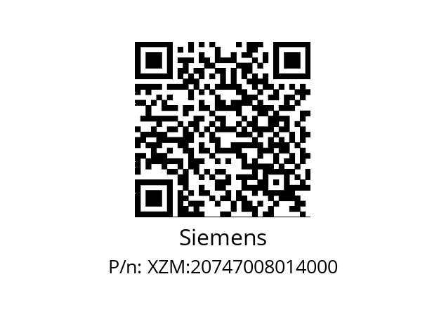   Siemens XZM:20747008014000