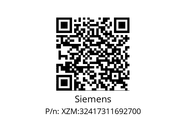   Siemens XZM:32417311692700